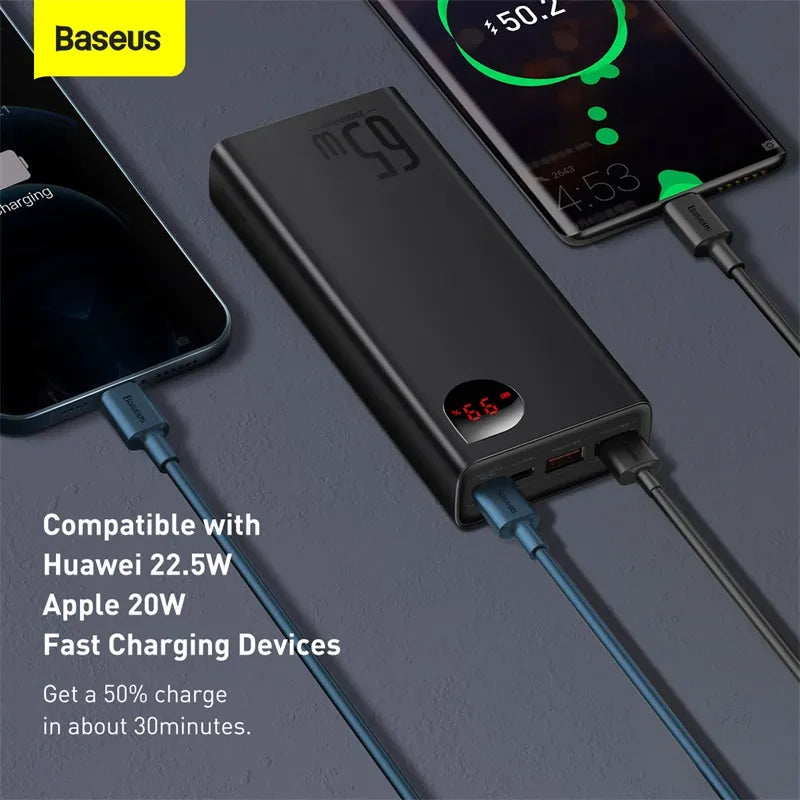 Power Bank   20000mAh Portable Charging 65W