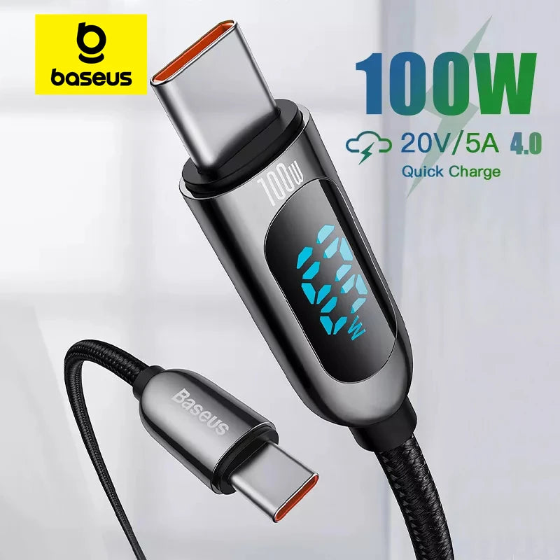 Fast Charging 100W Type-C to Type-C Cable