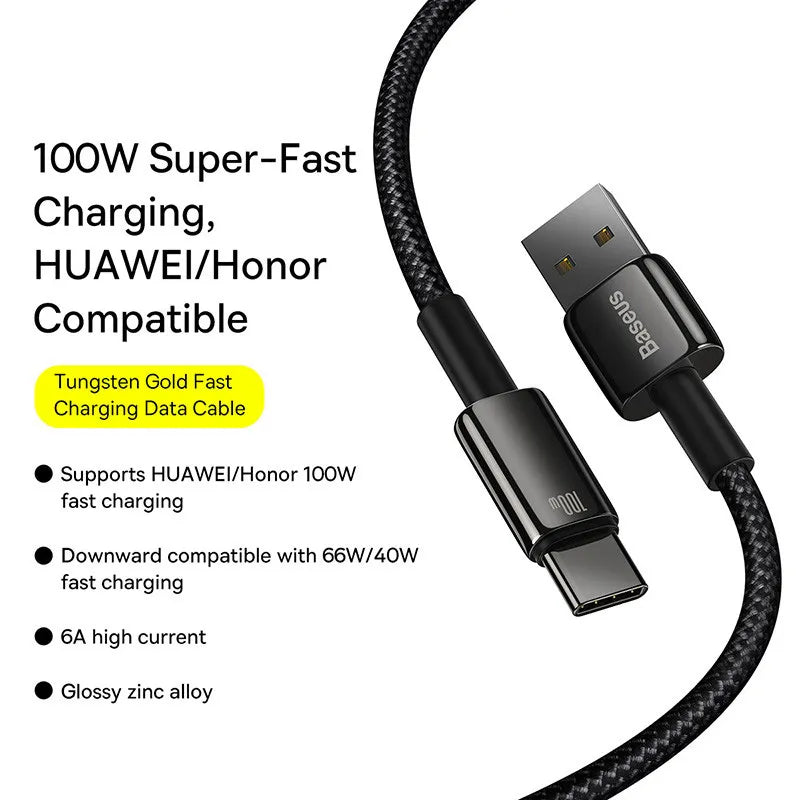 Fast Charging 100W USB Type-C to Type-C Cable