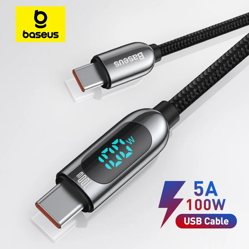 Fast Charging 100W Type-C to Type-C,USB to Type-C Cable