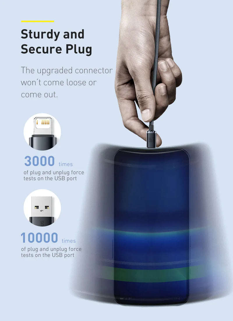 iPhone Fast 2.4A Data Charging Charger USB to Lightning Cable