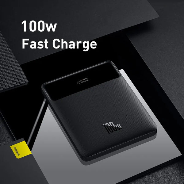 Power Bank 100W  20000mAh Type C Fast Charging Portable External Battery Charger with 100W Cable