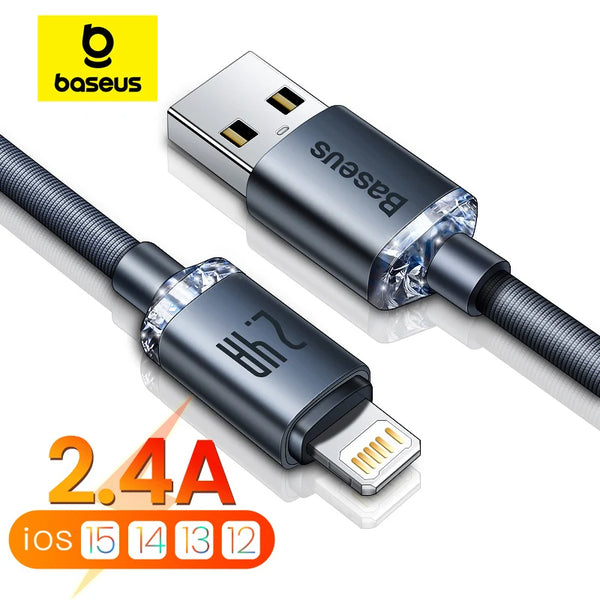 iPhone Fast 2.4A Data Charging Charger USB to Lightning Cable