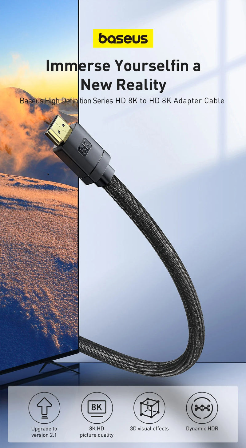 8K/4K HDMI-Compatible Cable 60Hz  48Gbps