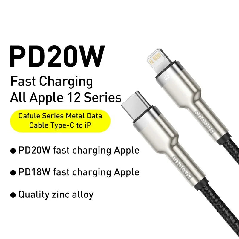 20W Fast Charge Cable Type-C to Lightning Cable